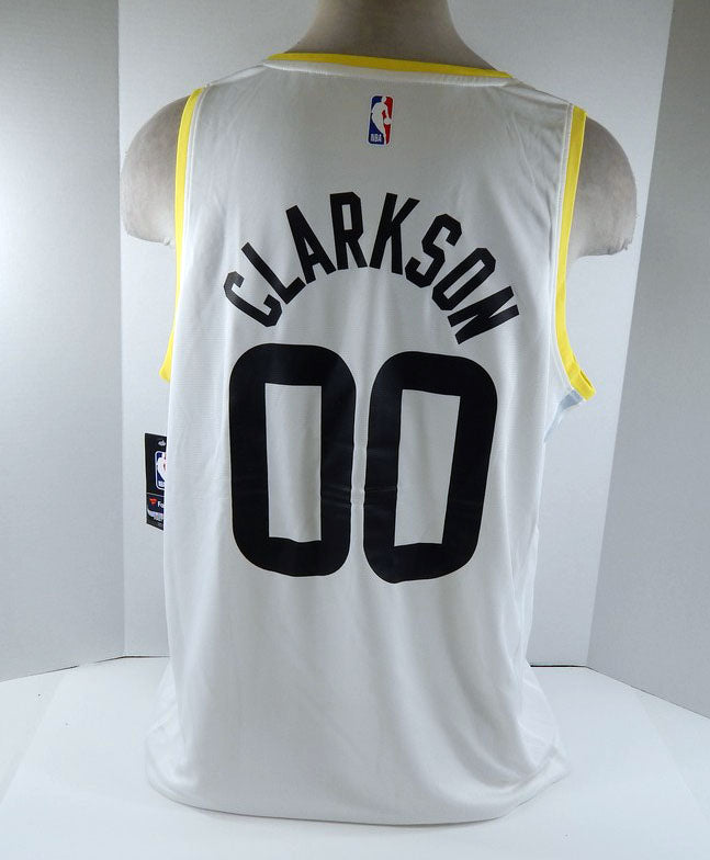 2022-23 Mens Utah Jazz Jordan Clarkson #0 Fast Break White Jersey Fanatics NWT 5 Pic2