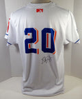 2021 Syracuse Mets Bradley Roney #20 Game Used Signed White Jersey ALS 128