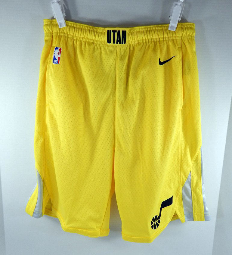 2022-23 Youth Utah Jazz Authentic Yellow Game Shorts Nike NWT L 78S