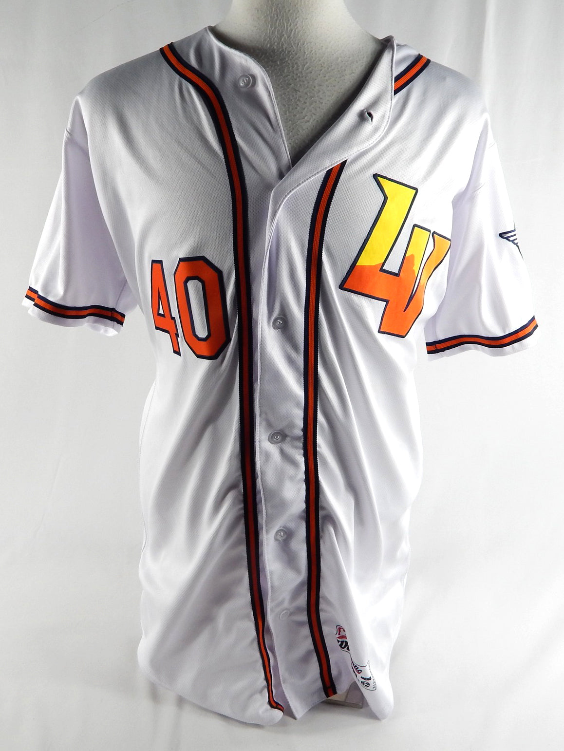 2024 Las Vegas Aviators Danis Correa #40 Game Used White Jersey 42 254