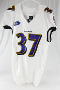 2015 Baltimore Ravens Tommy Bohanon #37 Game Used White Practice Jersey 40 758