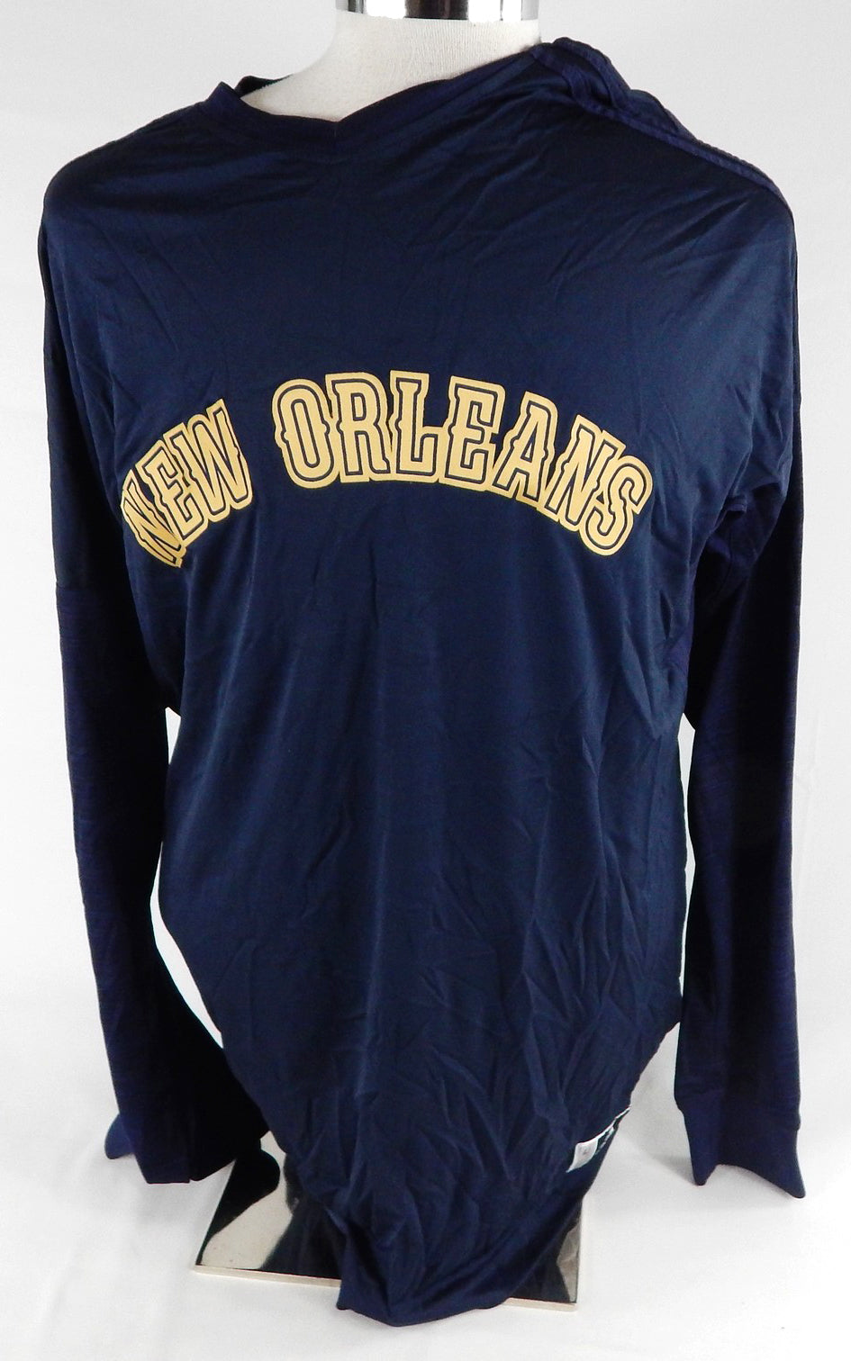 2015-16 New Orleans Pelicans #4 Game Issued Pos Used Navy Shooting Shirt L 810