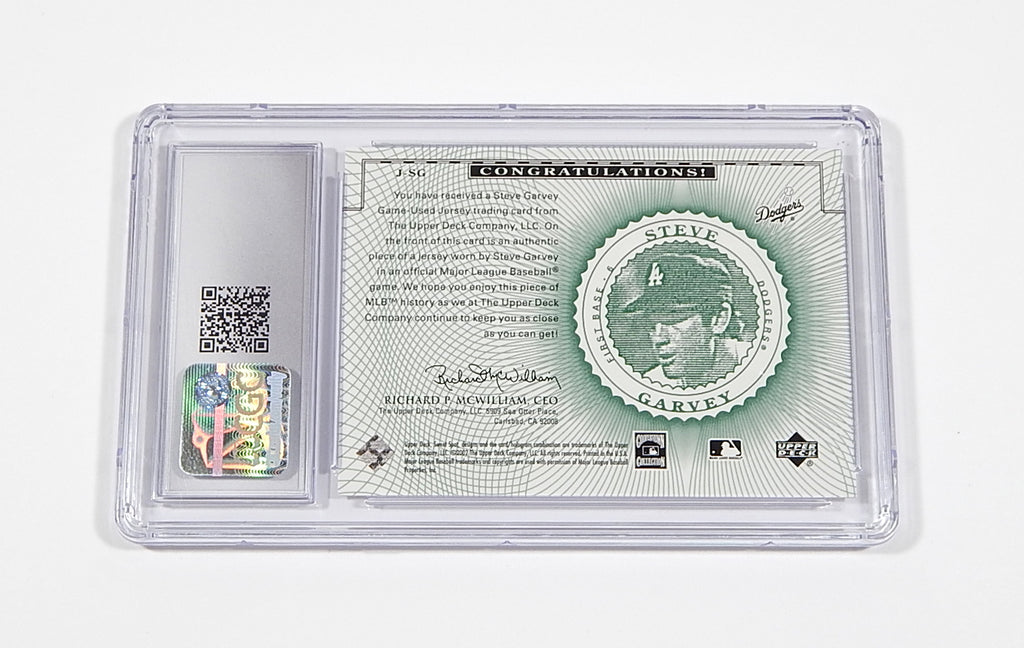 2002 Upper Deck Sweet Spot Classics Steve Garvey #J-SG GU Jersey CGC 9.5 Pic2