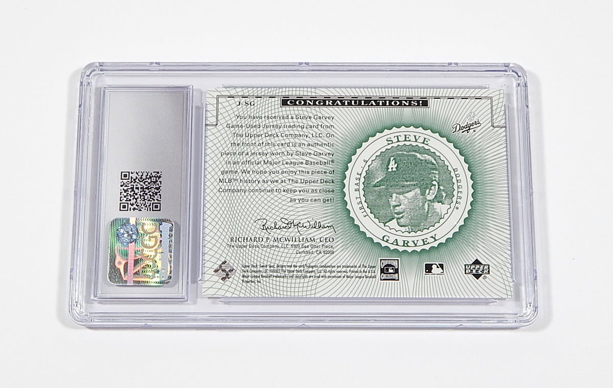 2002 Upper Deck Sweet Spot Classics Steve Garvey #J-SG GU Jersey CGC 9.5 Pic2