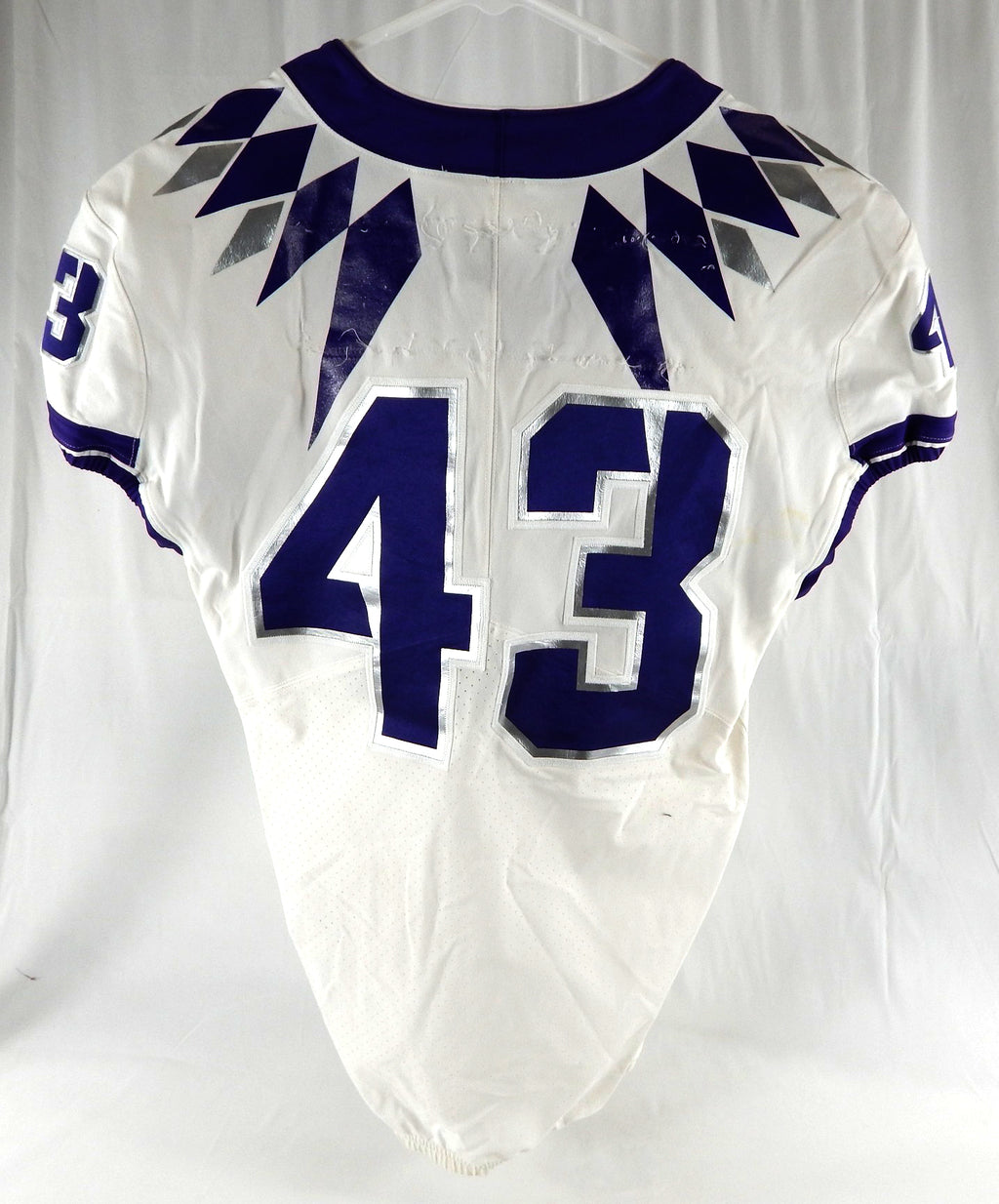 2019-22 Texas Christian Frogs #43 Game Used White Jersey Football NP Rem 44 667 Pic2