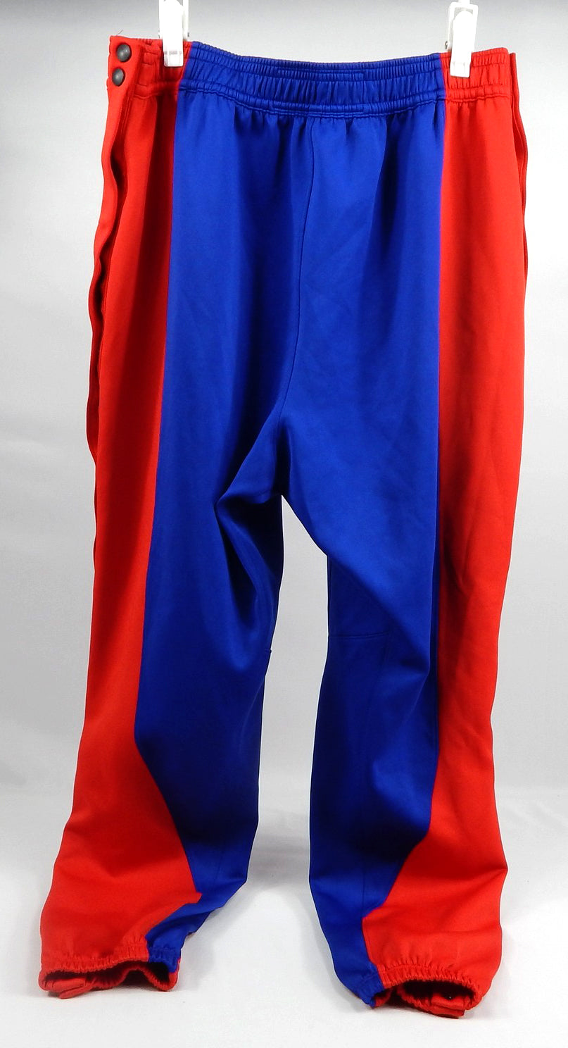 2023-24 Detroit Pistons #50 Game Used Blue Warm Up Pants XL 837 Pic2