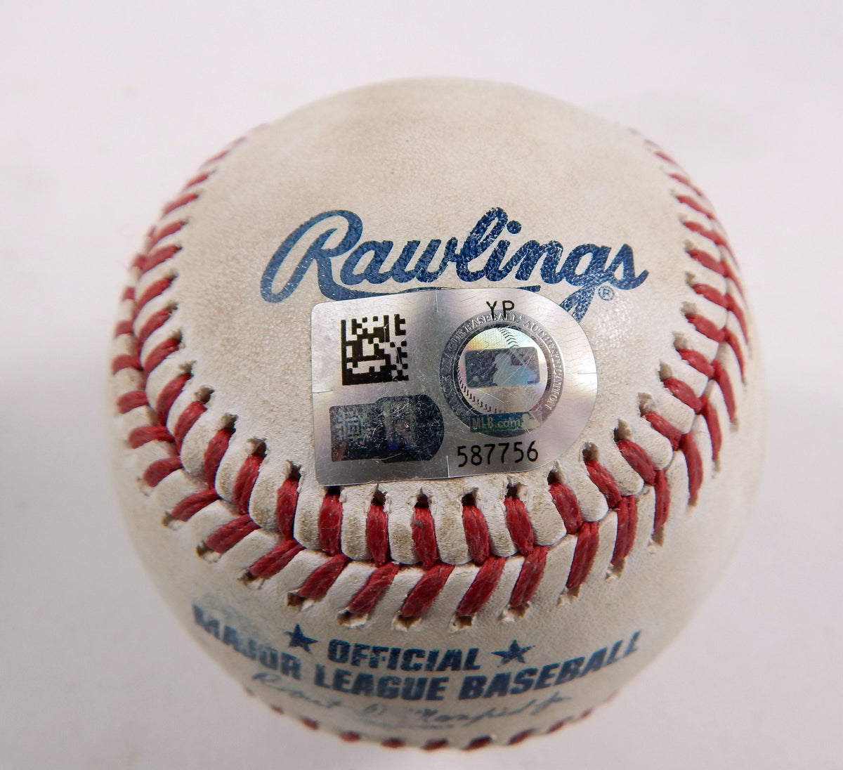 2023 Marlins Nationals Game Used Baseball Garcia Jazz Chrisholm Pitch In Dirt 1 Pic2