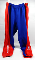 2023-24 Detroit Pistons Taj Gibson #67 Game Issued Blue Warm Up Pants XL 838