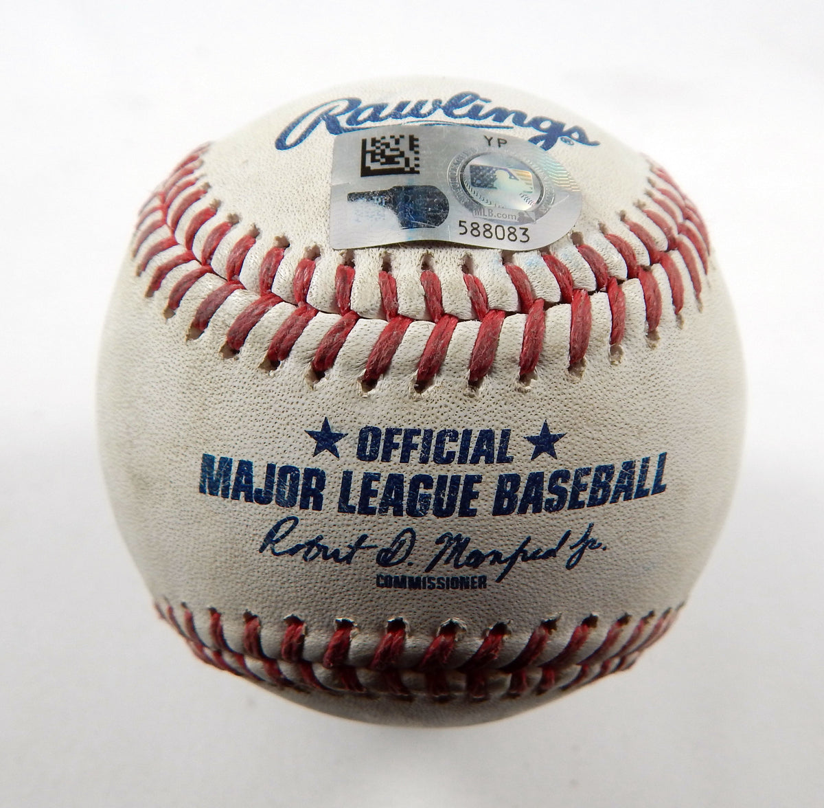 2023 Marlins Nationals Game Used Baseball Jordan Weems Hampson Strikes Out 4