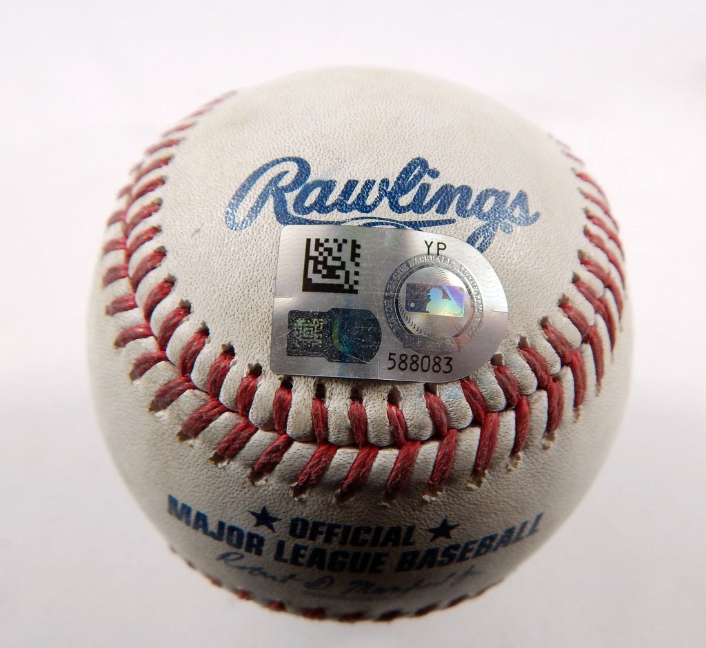 2023 Marlins Nationals Game Used Baseball Jordan Weems Hampson Strikes Out 4 Pic2