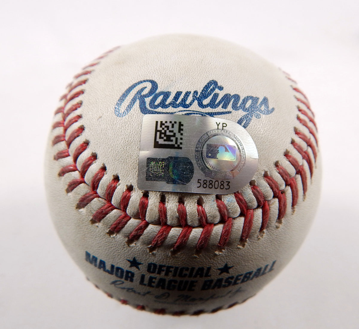 2023 Marlins Nationals Game Used Baseball Jordan Weems Hampson Strikes Out 4 Pic2