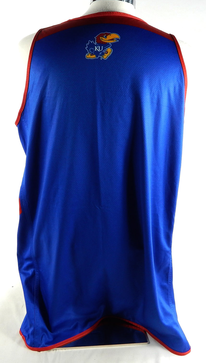 2023-24 Kansas Jayhawks Game Issued Blue Practice Jersey Basketball XL 026 Pic2