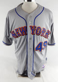 2011 New York Mets Jon Niese #49 Game Issued Pos Used Grey Jersey 48 926