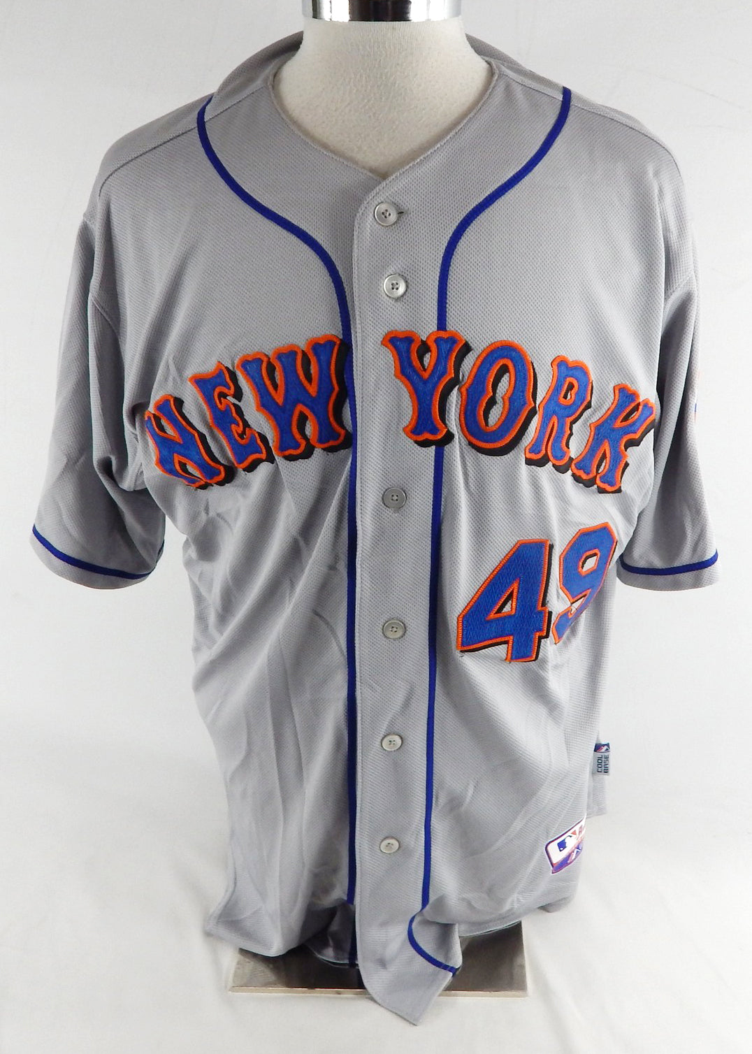 2011 New York Mets Jon Niese #49 Game Issued Pos Used Grey Jersey 48 926