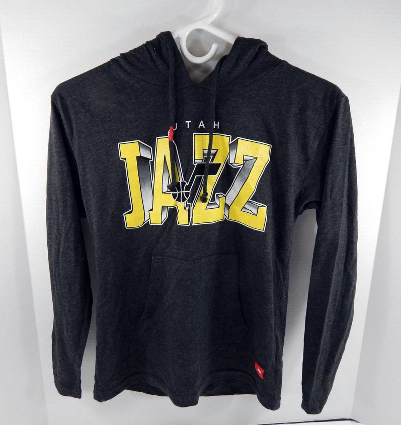 Youth Utah Jazz Authentic Grey Hoodie Sweatshirt Sportiqe NWT XL 82S