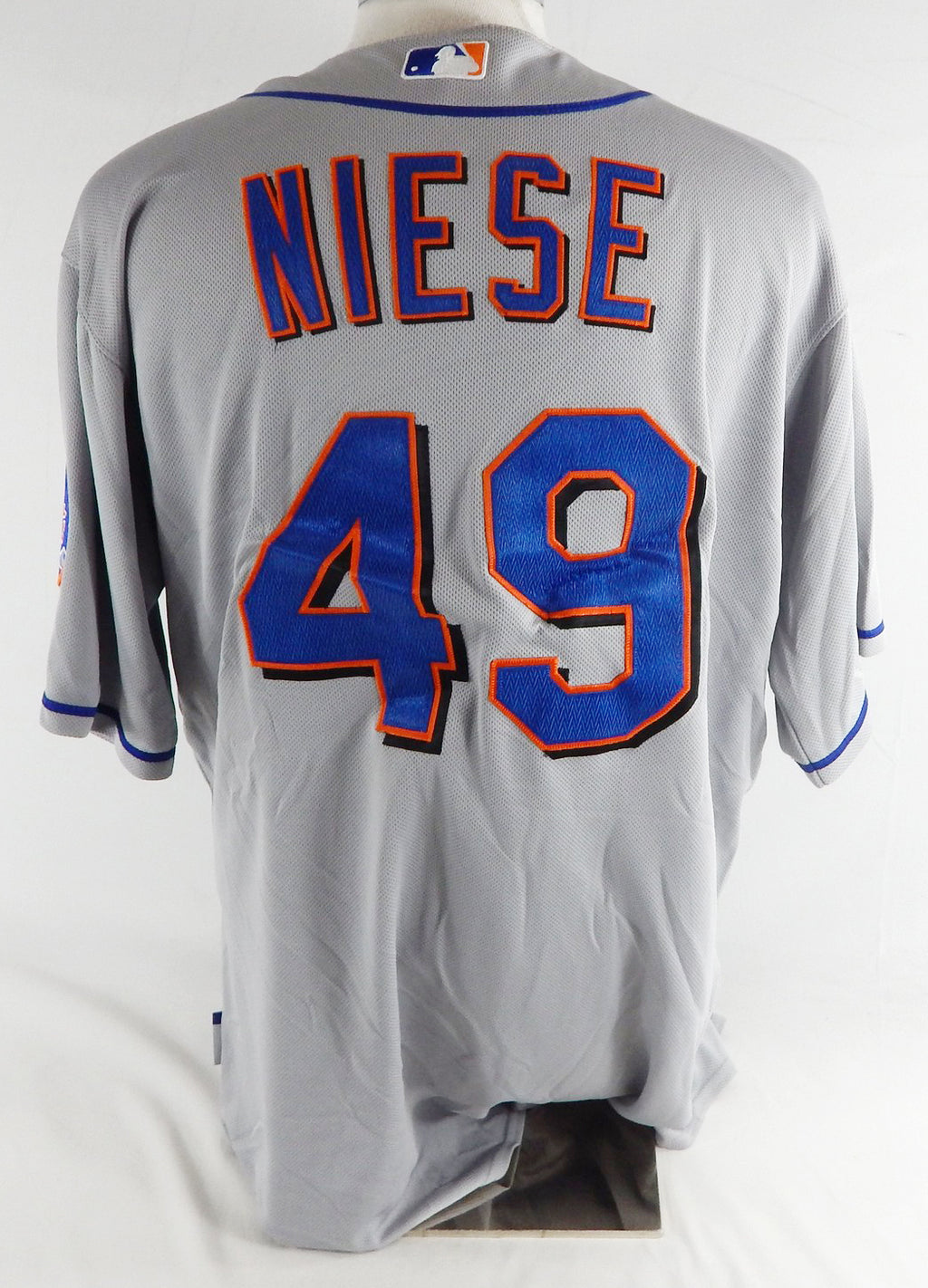 2011 New York Mets Jon Niese #49 Game Issued Pos Used Grey Jersey 48 926 Pic2