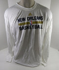 2015-16 New Orleans Pelicans Team Issued White Longsleeve Training Shirt 3XL 804