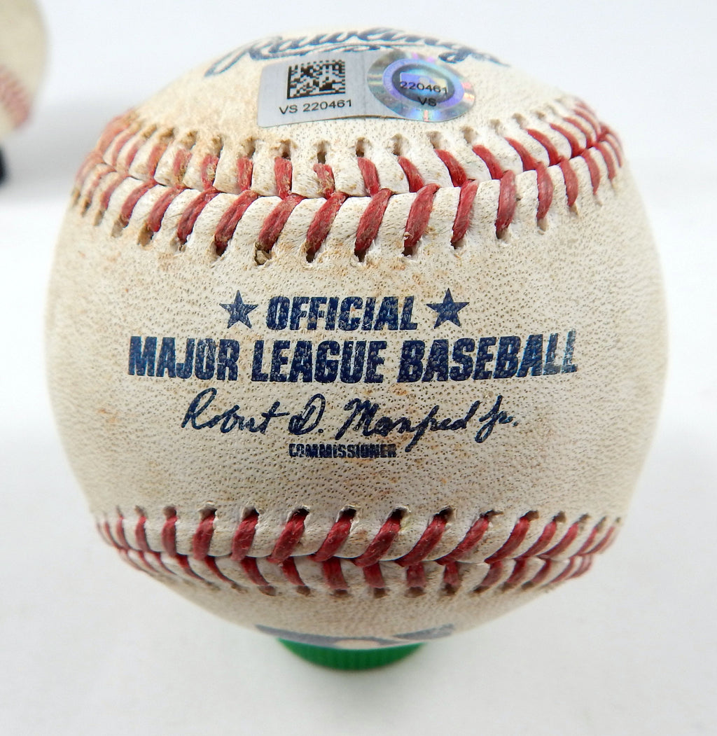2023 Rays Nationals Game Used Baseball Garrett Cleavinger Dominic Smith Single
