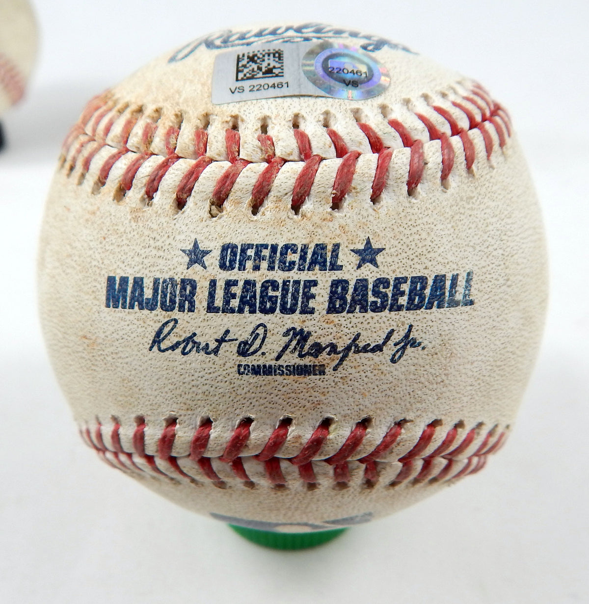 2023 Rays Nationals Game Used Baseball Garrett Cleavinger Dominic Smith Single