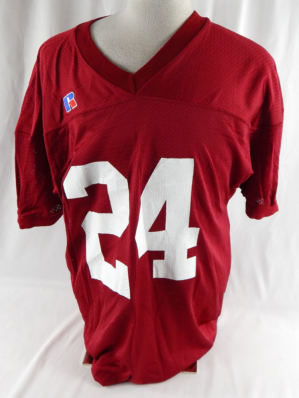 1990s Alabama Crimson Tide #24 Game Issued Pos Used Red Practice Jersey XL 377