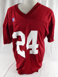 1990s Alabama Crimson Tide #24 Game Issued Pos Used Red Practice Jersey XL 377