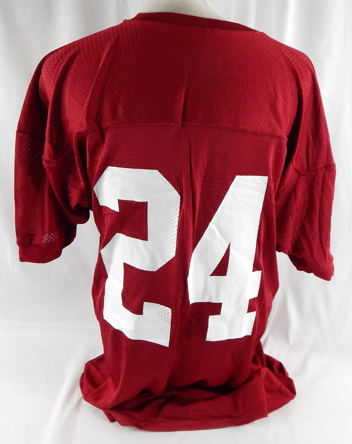 1990s Alabama Crimson Tide #24 Game Issued Pos Used Red Practice Jersey XL 377 Pic2
