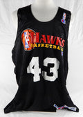 1990s Atlanta Hawks #43 Game Issued Black Practice Jersey XXXL 189