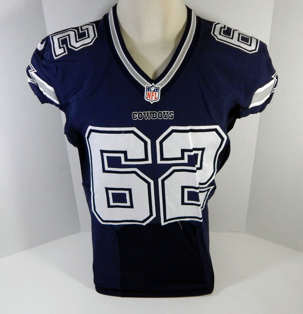 2013 Dallas Cowboys Ruben Carter #62 Game Issued Navy Jersey 46 DP15584 Pic2