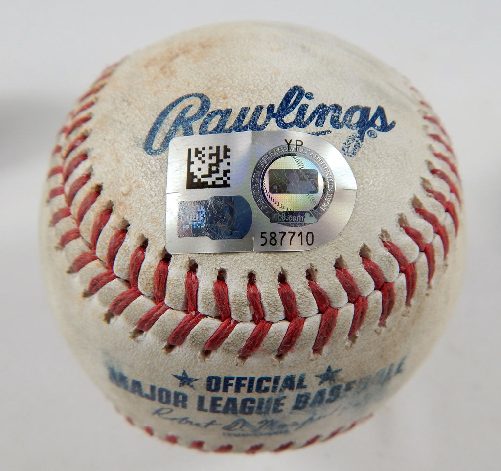 2023 Marlins Nationals Game Used Baseball Jesus Sanchez Single 384 Pic2