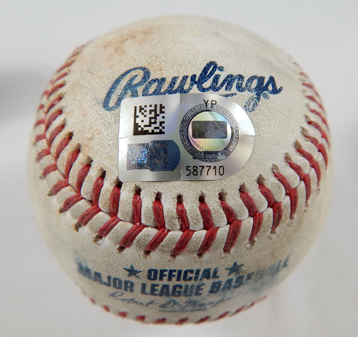 2023 Marlins Nationals Game Used Baseball Jesus Sanchez Single 384 Pic2