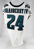 Philadelphia Eagles James Bradberry #24 Game Used White Jersey 42 719 2023