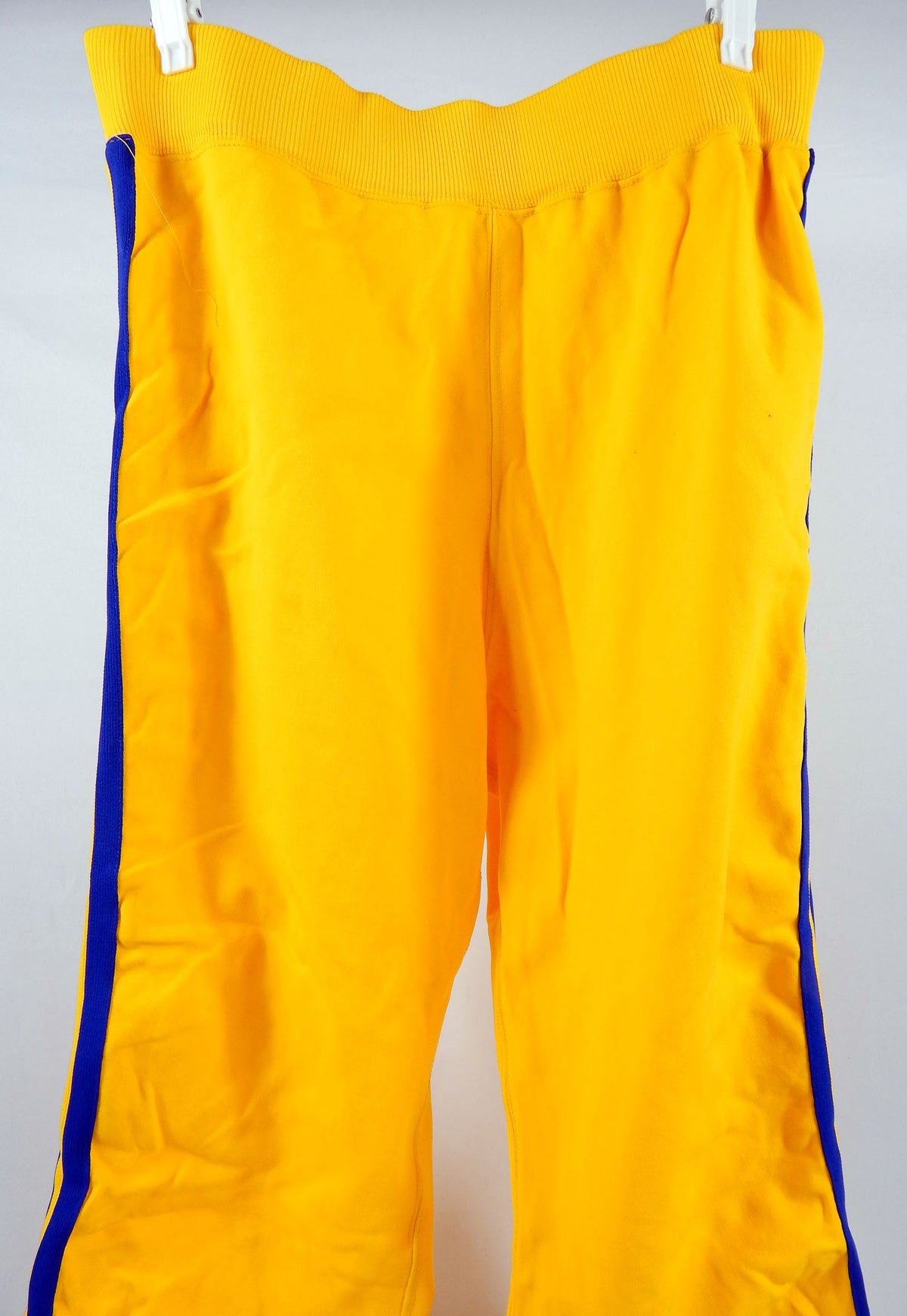 1980s Golden State Warriors Game Issued Yellow Warm Up Pants 36 439