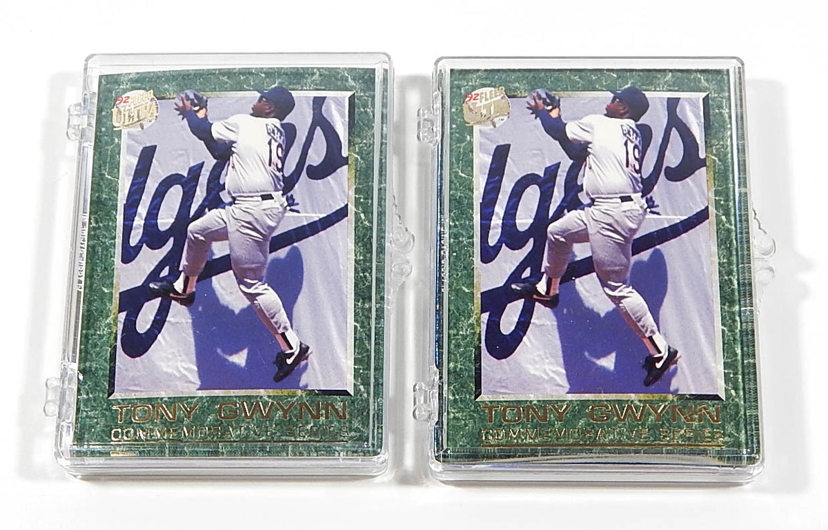 Lot of (2) 1992 Fleer Ultra Tony Gwynn Commemorative Baseball Insert Set (25)