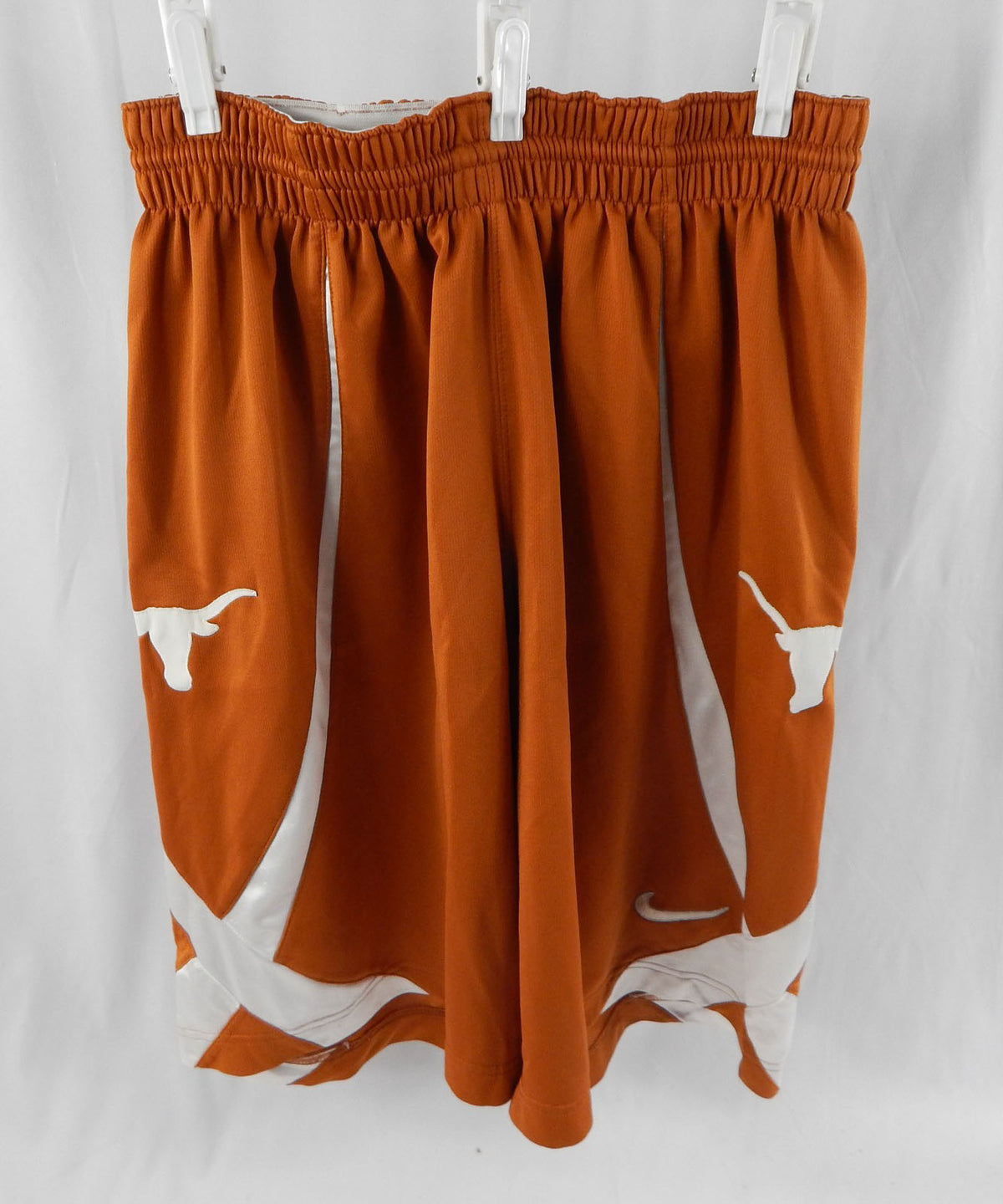 2000s Texas Longhorns #14 Game Used Orange Shorts Basketball M 828