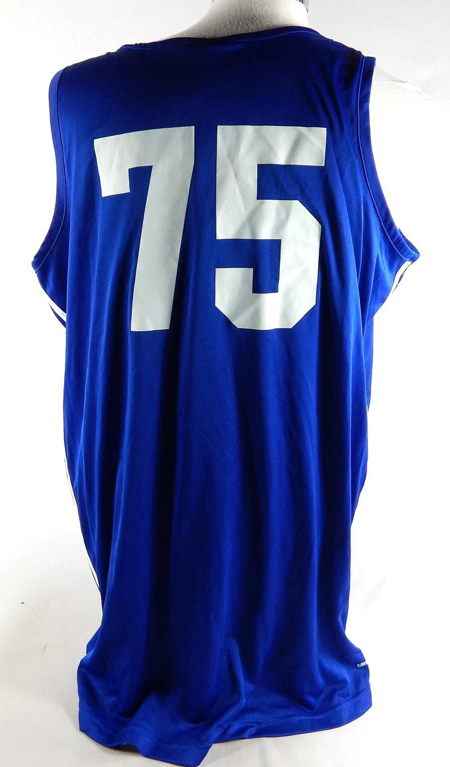 2016-17 Kansas Jayhawks #75 Game Issued Blue Reversible Practice Jersey XL 033 Pic2