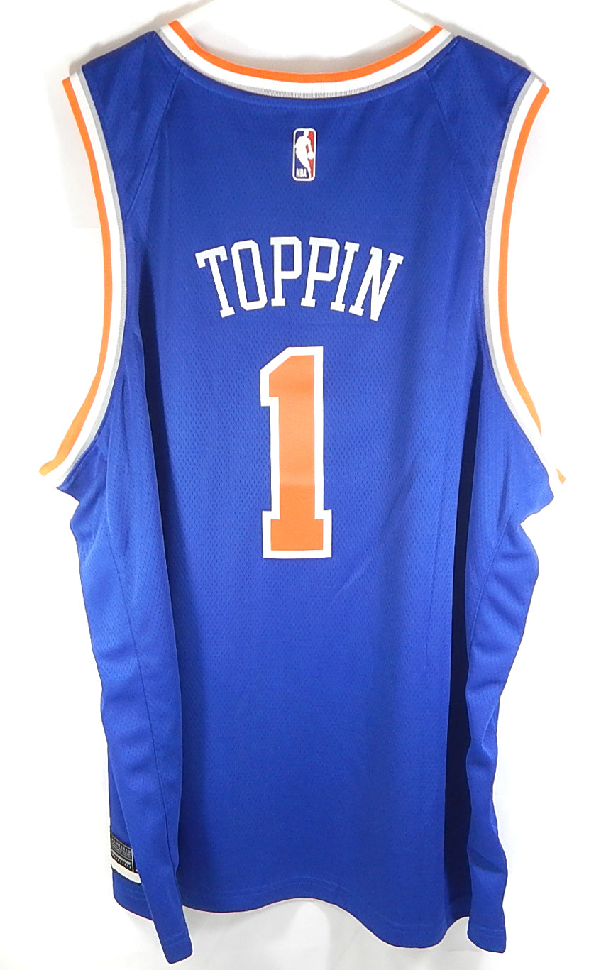 Obi Toppin #1 New York Knicks Nike Connect Swingman Squarespace Jersey 48 L Pic2
