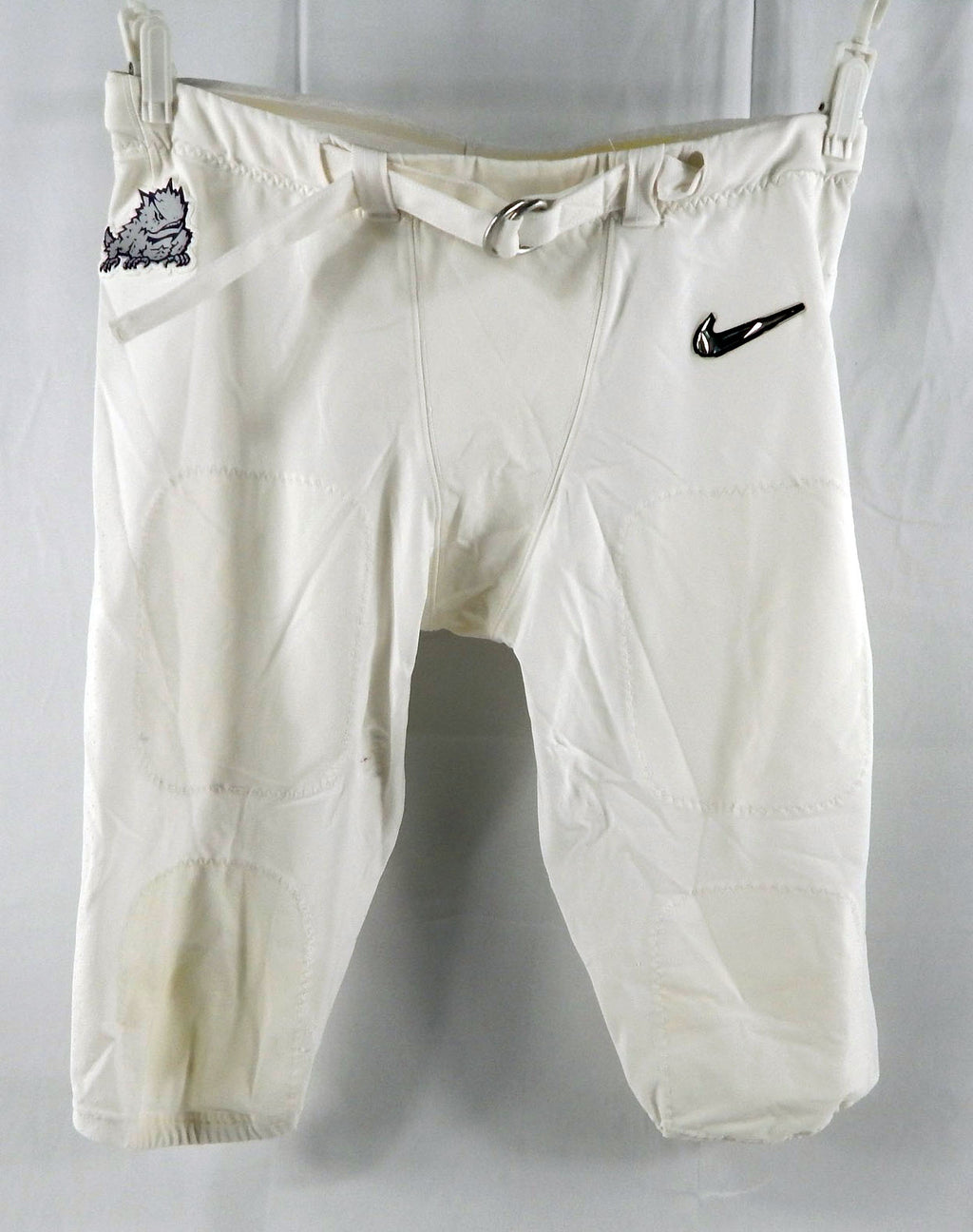 2022 Texas Christian TCU Frogs #67 Game Used White Pants College Playoffs 40 5