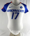 Boise Volleyball 3 State Broncos Joel Akima #17 Game Used White Jersey Womens