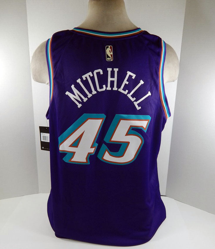 2022 Mens Utah Jazz Donovan Mitchell #45 Swingman Purple Jersey Nike NWT 2XL 8 Pic2
