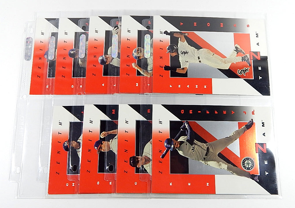 1998 Zenith Z-Team 5x7 Baseball Insert Set (9) Griffey Jr. Jeter Ripken