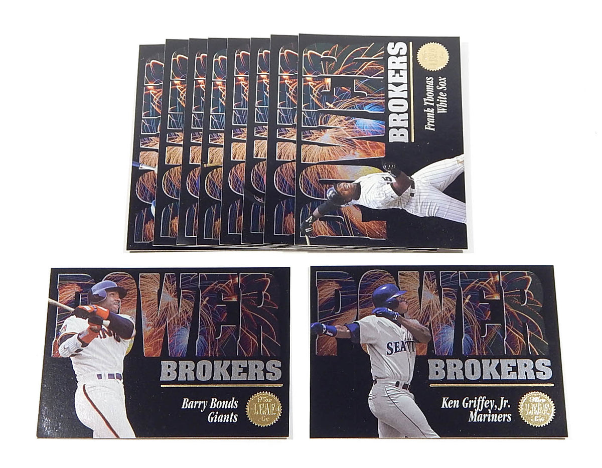 1994 Leaf Power Brokers Baseball Insert Set (10) Bonds Griffey Jr.