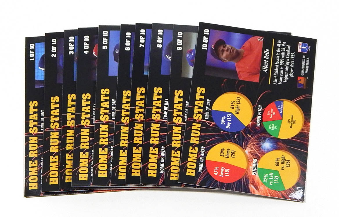 1994 Leaf Power Brokers Baseball Insert Set (10) Bonds Griffey Jr. Pic2