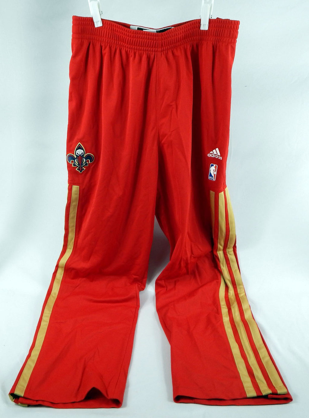 2013-14 New Orleans Pelicans Game Issued Red Warm Up Pants XL+4 397 Pic2