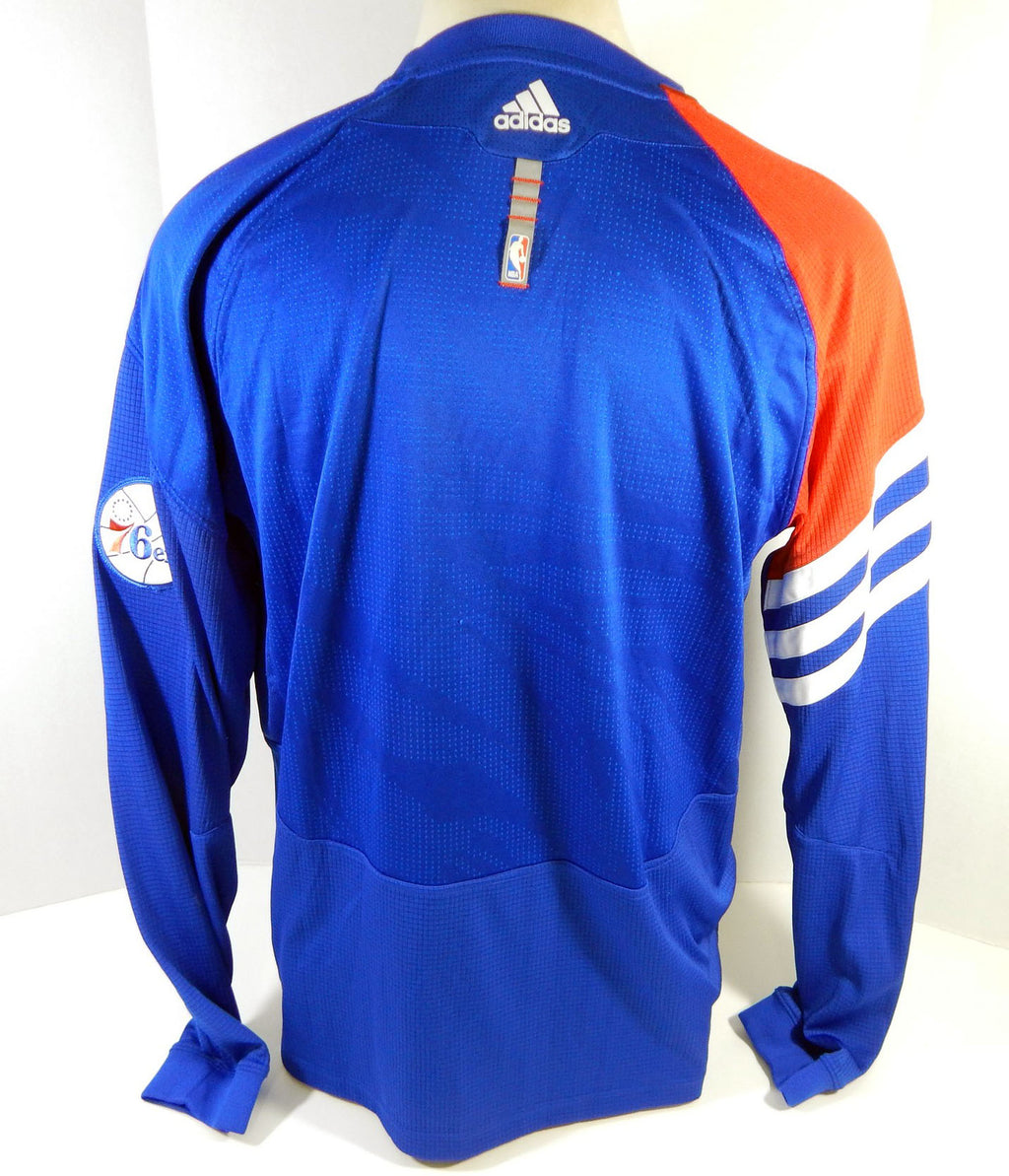 2011-12 Philadelphia 76ers #1 Game Used Blue Warm Up Top DP12693 Pic2