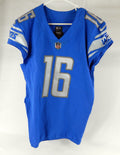2022 Detroit Lions Jared Goff #16 Game Issued Blue Jersey 42+4 891