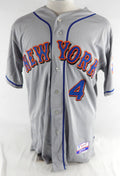2011 New York Mets Russ Adams #4 Game Issued Pos Used Grey Jersey 46 011