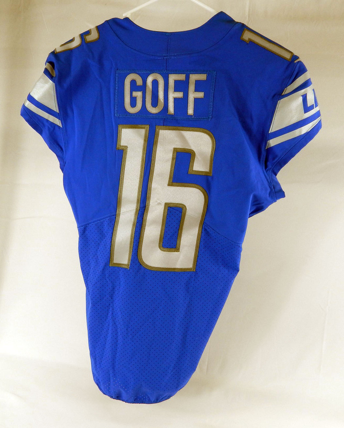 2022 Detroit Lions Jared Goff #16 Game Issued Blue Jersey 42+4 891 Pic2