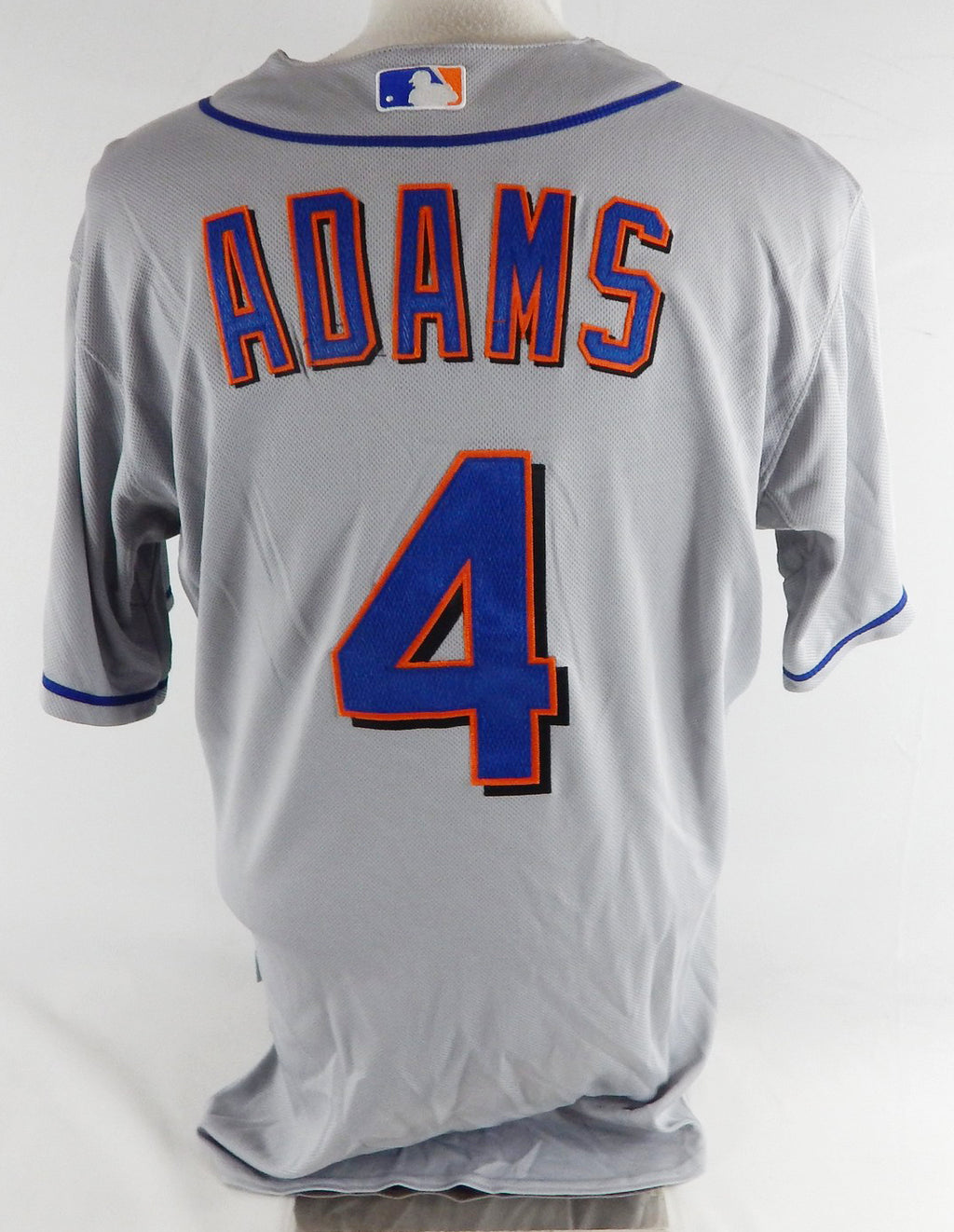 2011 New York Mets Russ Adams #4 Game Issued Pos Used Grey Jersey 46 011 Pic2