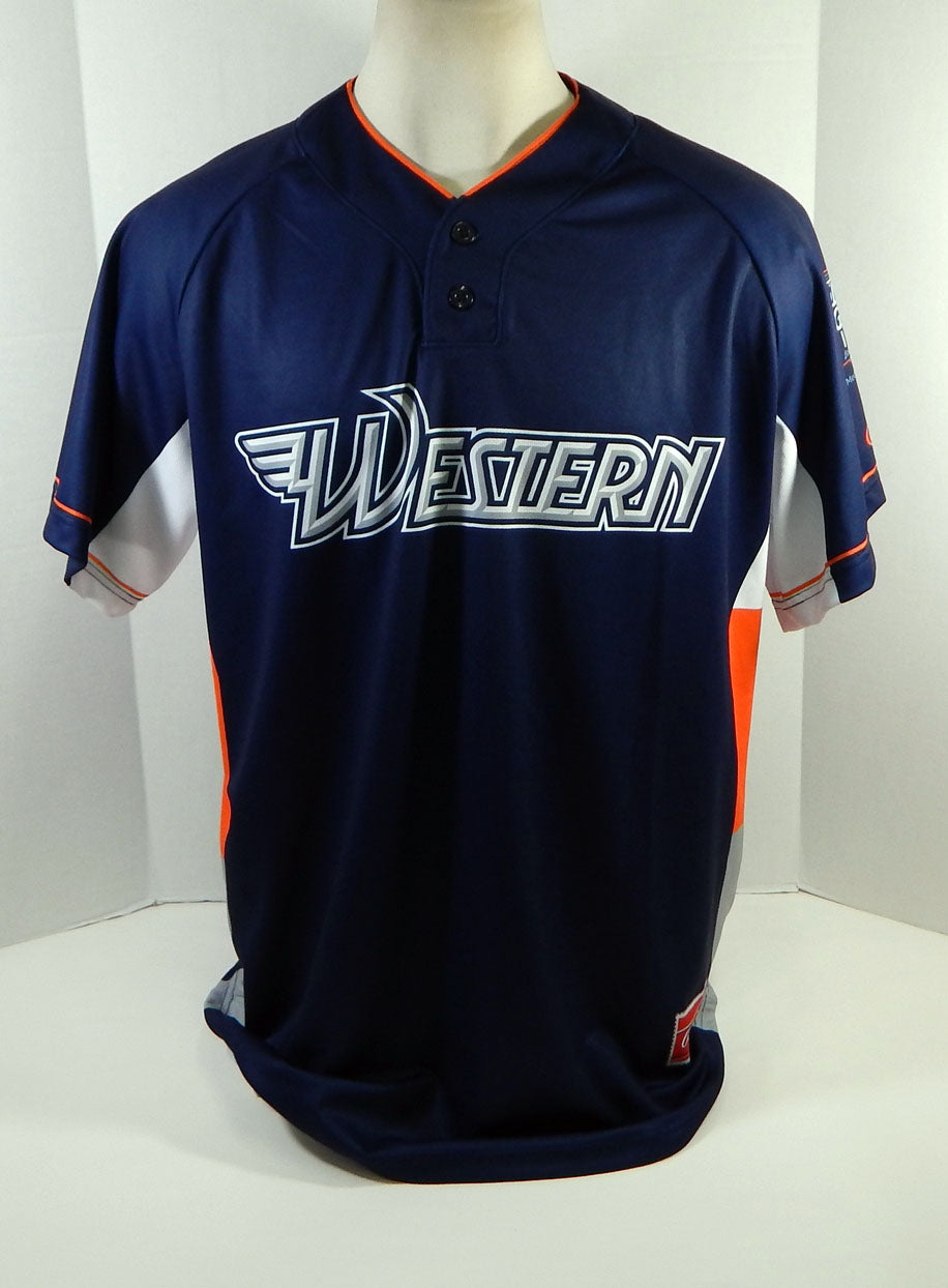 2020 Midwest League All Star Game Western Team #24 Game Issued Navy Jersey 17 Pic2