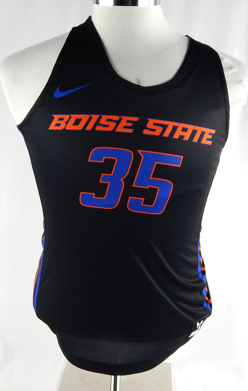 2019 Boise State Broncos #35 Game Used Black Jersey Basketball M DP89776